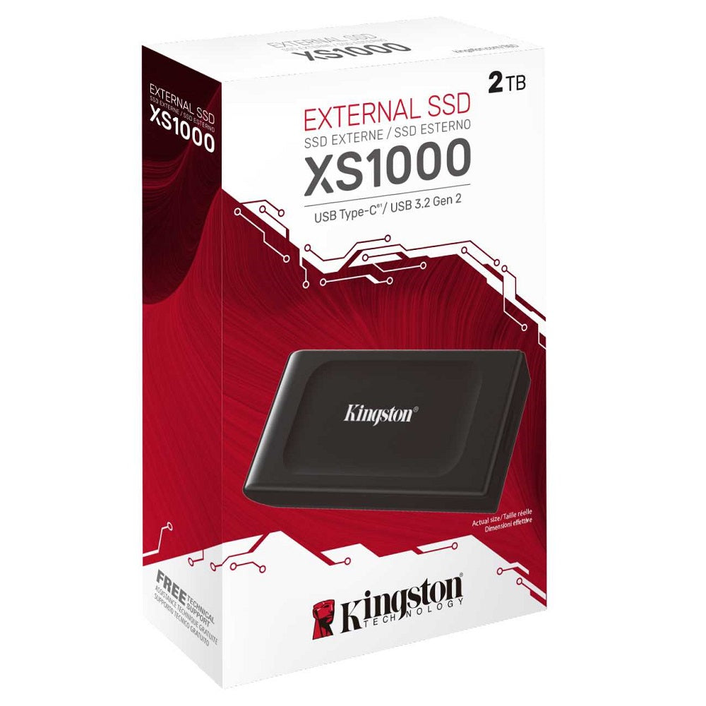 Kingston XS1000 2TB external solid state drive (SSD) USB 3.2 Gen 2 external drive Kingston XS1000 2TB external solid state drive (SSD) USB 3.2 Gen 2 external drive
